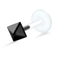 Pyramid Shaped Silver 925 Labrets Push-in LA-240m